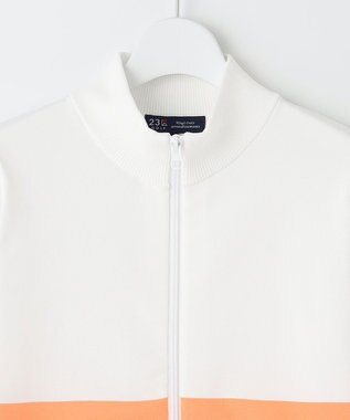 23区GOLF 【WOMEN】ニットブルゾン ホワイト系