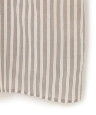 ICB 【洗える】 キュプラローンストライプ ワンピース オリーブストライプ系