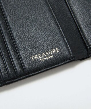 TOPKAPI 【TREASURE TOPKAPI】ソフトレザー ベルトデザイン 三つ折り財布　 ブラック