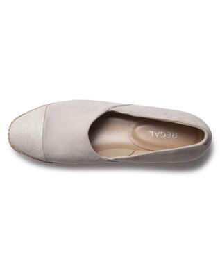REGAL FOOT COMMUNITY 【リーガルレディース】F88R エスパドリーユ調スリッポン フラットシューズ ベージュ