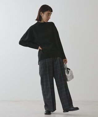 AMERICAN HOLIC モックネックコクーンニットプルオーバー Black