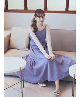 earth music&ecology ＳＥＴ２点ボレロ＋キャミワンピース Sax