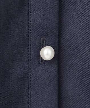 ANY SIS 【接触冷感・UVカット・速乾】スムージーポリエステル シャツワンピース ネイビー