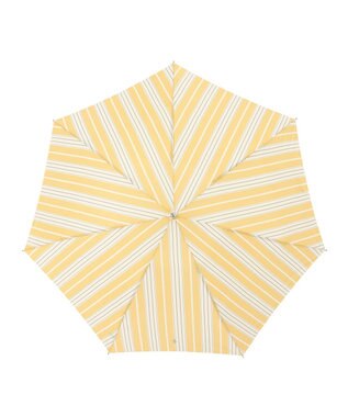 MOONBAT POLO RALPH LAUREN(ポロ ラルフローレン) 折りたたみ傘 ソフトストライプ ポロポニー ワンポイント レモンイエロー