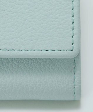 TOPKAPI 【TREASURE TOPKAPI】ソフトレザー ベルトデザイン 三つ折り財布　 ペールブルー