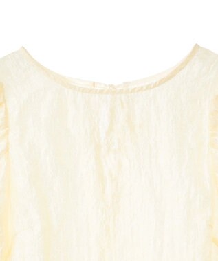 earth music&ecology シアージャガードペプラムチュニック Yellow