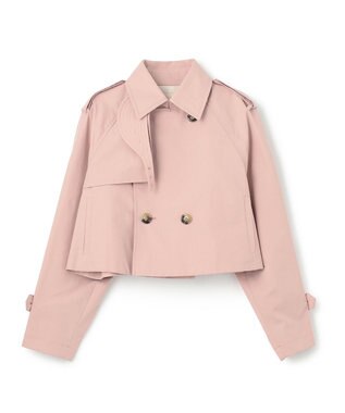 NAVE 【Nave・撥水加工】ショートトレンチ ジャケット ピンク系