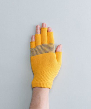 ORuKuBET 【UNISEX】ウォーキング・ランニンググローブ / CABOTO【温度調整/再帰反射素材使用・日本製】 イエロー