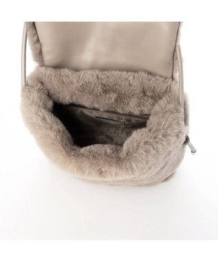 UNBILLION カシュカシュ cachecache / エコファーシンプルフラップショルダー オーク