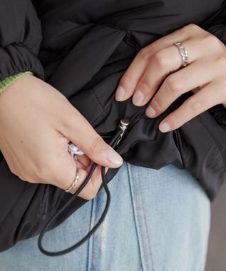 WEGO 【2WAYフード取り外し可能/あったかい】２WAYパディングブルゾン ブラック