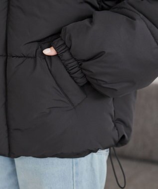 WEGO 【2WAYフード取り外し可能/あったかい】２WAYパディングブルゾン ブラック