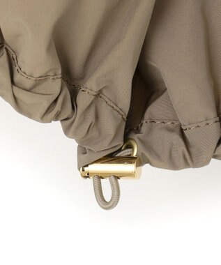 23区 L 【撥水加工】ソフトメモリータフタ ミドル丈 ブルゾン ライトカーキ系