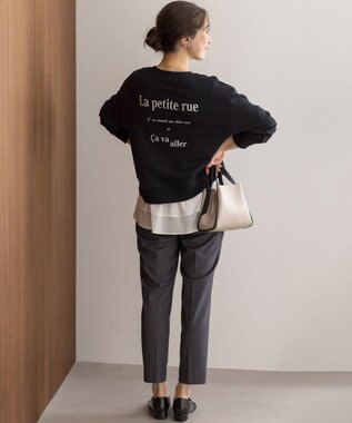 組曲 S シャツコンビティアード ロングＴシャツ アイボリー系