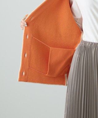 AMERICAN HOLIC ブークレＷフェイスＶネックニットカーディガン Beige