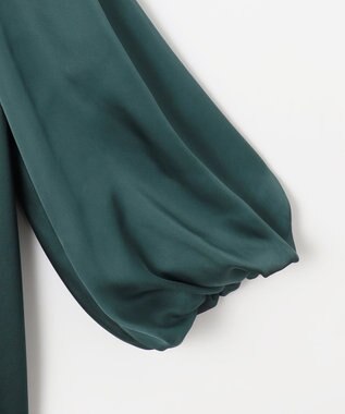 ANY SIS 【洗える】シフォンスリーブサック ドレス グリーン