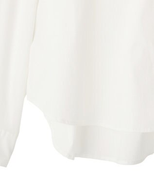 YECCA VECCA スカーフデザインアシメシャツ White