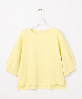 ANY SIS S 【撥水・汗ジミ防止・UVケア・洗える】スーピマスムース クロップド Tシャツ イエロー