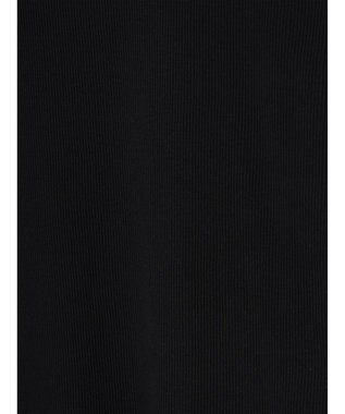 CRAFT STANDARD BOUTIQUE フリルテープリブカットプルオーバー Black