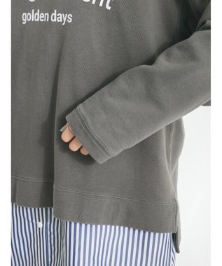 CRAFT STANDARD BOUTIQUE ミニ裏毛パウダー加工ＰＴ　Ｐ／Ｏ　Ｌ／Ｓ Charcoal Gray