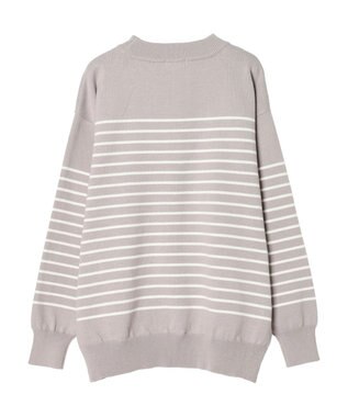 CRAFT STANDARD BOUTIQUE パネルボーダーニットプルオーバー Beige