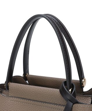 style code 【MERCURYDUO/マーキュリーデュオ】両アオリポケット　ハンドバッグ　キーリングチャーム付き ベージュ