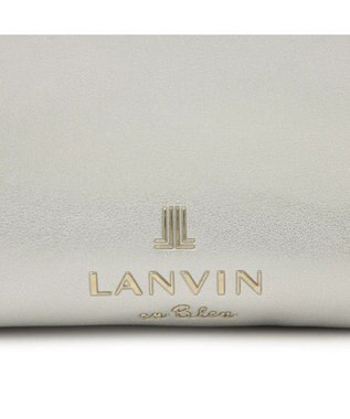 LANVIN en Bleu スフレ ショルダーバッグ シルバー