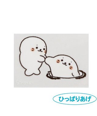 Mother garden しろたん ステッカー 5×7cm 3枚セット 《【A】しろたん柄 3枚セット》 《【B】しろたん＆らっこいぬ 3枚セット》 【A】しろたん