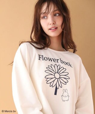 Green Parks Ｍｉｆｆｙ／フラワープリントミニ裏毛プルオーバー Ivory