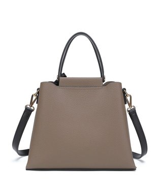 style code 【MERCURYDUO/マーキュリーデュオ】両アオリポケット　ハンドバッグ　キーリングチャーム付き ベージュ