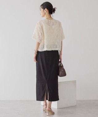 AMERICAN HOLIC フリンジジャガードブラウス Ivory