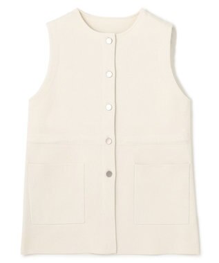 UNFILO フォルムニットジレ グレージュ