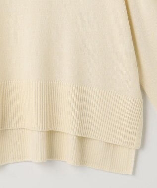 組曲 カシミヤブレンドバルキーポロ ニット アイボリー系