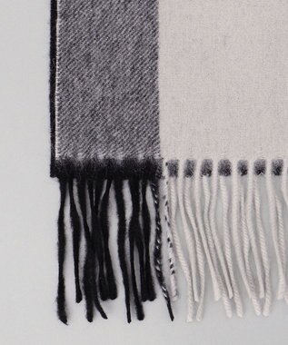 GOTAIRIKU カシミヤ混マフラー ライトグレー系4