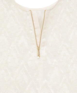 AMERICAN HOLIC フリンジジャガードブラウス Ivory