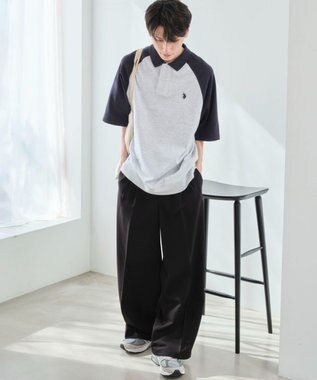 WEGO 【ユニセックス着用ITEM/MLサイズ展開】別注USPOLO　ヘビーウェイトポロT グレーその他