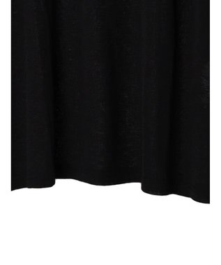 Green Parks 袖チュールドッキングシアープルオーバー Black