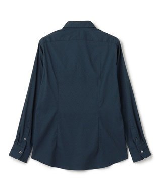 JOSEPH HOMME オーナメントジャガードストレッチ　レギュラーカラーシャツ ピーコックグリーン系