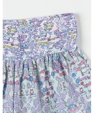 tsumori chisato SLEEP ツモリチサト パジャマ ベア天竺素材(トップス) 綿100%(ボトム) 4分袖 9分丈 レディース UDT113 /ワコール サックス