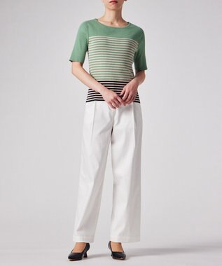 Paul Smith リブ ボーダー ニット グリーン