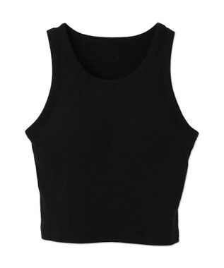 WEGO 【カップ付きインナー/SMサイズ展開】なちゅ盛れカップインアメスリタンク ブラック