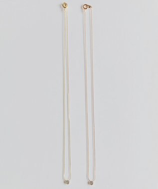 Phoebe 【金属アレルギー対応】シャインベゼルセッティングネックレス　シャンパンゴールド シャンパンゴールド
