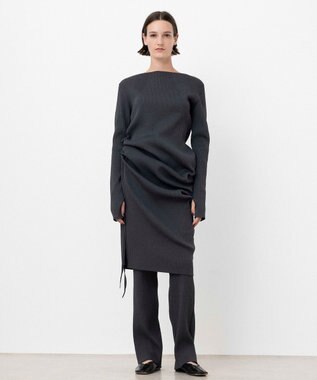 【ReNAVE・洗える】スポンディッシュワイドリブワンピース