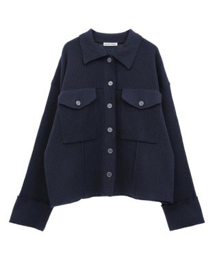 CRAFT STANDARD BOUTIQUE ライトニットジャケット Navy