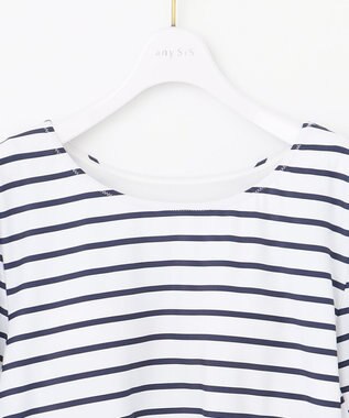 ANY SIS 【3SET】マリン スイムウェア オフ×ネイビーストライプ×カーキ