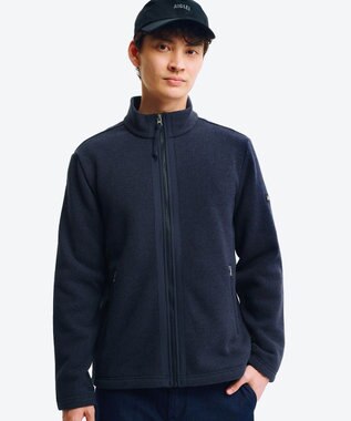 AIGLE ポーラテック フルジップフリースブルゾンジャケット ダークネイビー