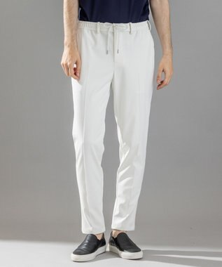 JOSEPH HOMME 新素材【ストレッチ/洗える/撥水/UVカット/接触冷感/防透性/防汚性】プルシェルポンチ  / ドロスト付テーパードパンツ PEGG CONVERTIBLE ホワイト系