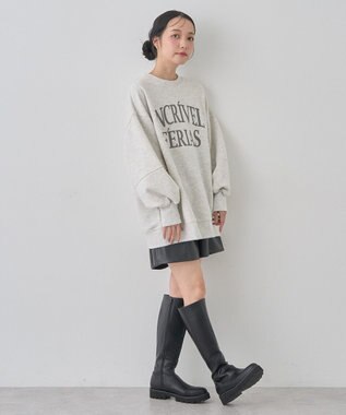 earth music&ecology アソートロゴルーズスウェット Oatmeal