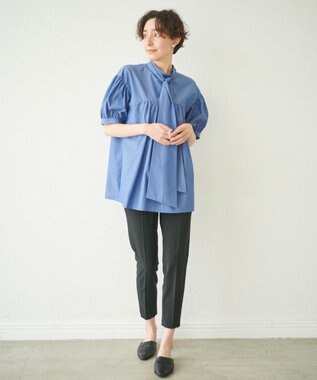 #Newans 【新色登場！】美シルエットセンタープレスパンツ ブラック系