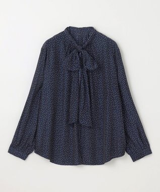 ANY 【洗濯機可】２ＷＡＹボウタイブラウス ドット