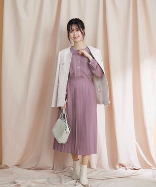 Tiaclasse 【洗える】ワッフルピケジャケット オフホワイト